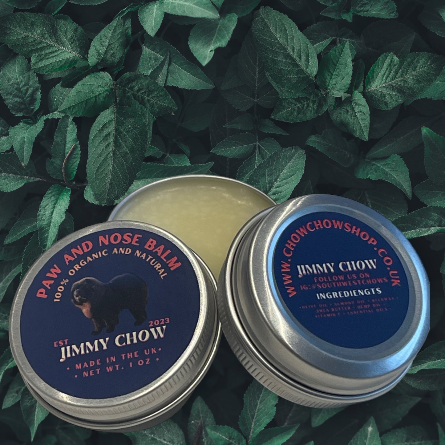 GIFT SET - Animal Oatmeal Essence Shampoo 300ml + Jimmy Chow Dog Paw and Nose Balm Lick-Safe with Hemp Oil, Bubblegum Scent