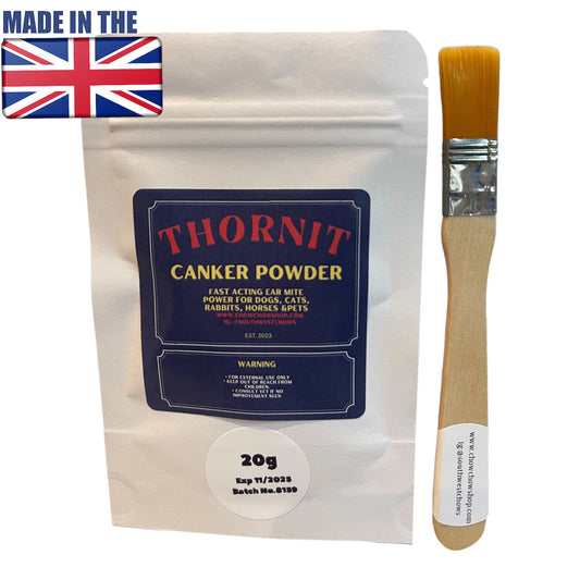 Thornit Canker Powder Groomers No1
Choice Ear Mite Powder 20g + Application Brush