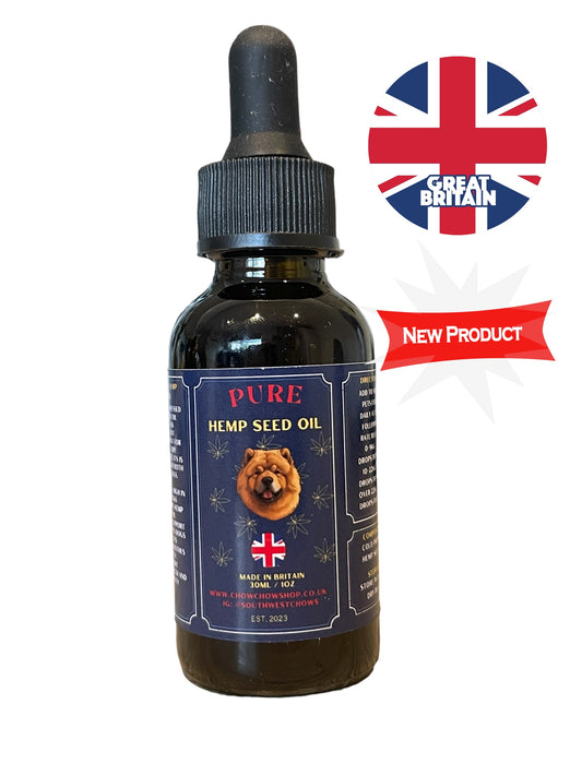 100% Pure High Strength Hemp 30ml - Dog Calming & Cat Omega 3-6-9. UK MADE 🇬🇧